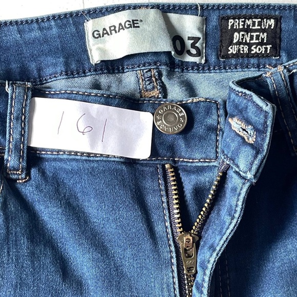 Garage Premium Jeans Womens Sz 3 Distressed Ripped High Waist Jegging Super Soft - Picture 8 of 10